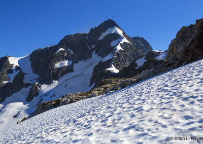 Mountain of snow and ice