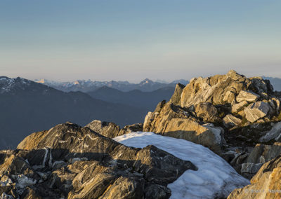 Ridge top view in early light
