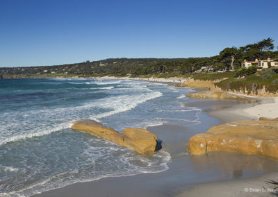 White sands and azure waters
