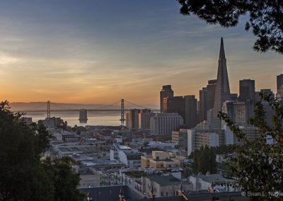 San Francisco in early morning light