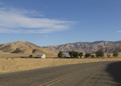 Homestead in a golden valley