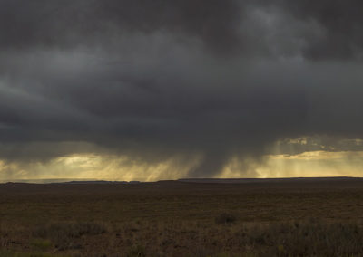 Late afternoon storm over southwest desert
