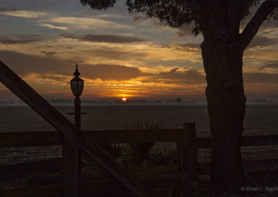 Sunrise valley view