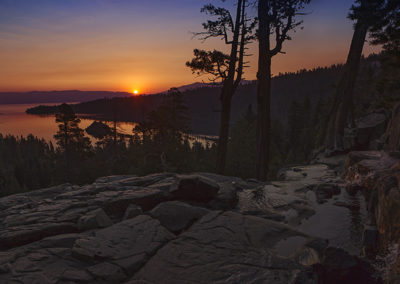 Grand lake view sunrise