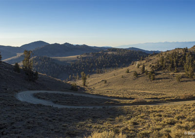 Winding pass road